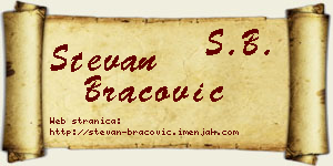 Stevan Bracović vizit kartica